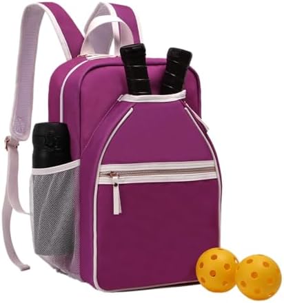 DYSHAYEN Pickleball Backpack for Women, Pickle Ball Paddle Bag Fits 2 Paddles, Perfect Hydration Backpack for Women Pick