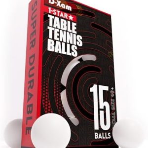 Professional ABS Ping Pong Balls White 15 or 50 Pack for Training & Practice | Durable High Performance 40mm Official S