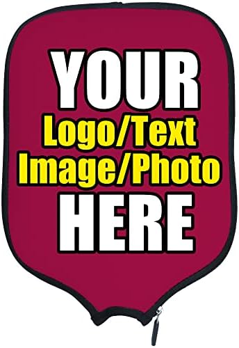 Custom Pickleballs Paddles Cover Protector, Fits Most Paddles Rackets, 8.5x11.5 inches Personalized Pickleballs Padd