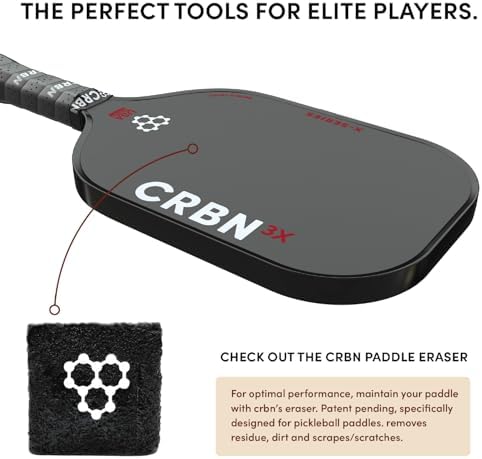 CRBN Pickleball X Series Power Paddle - Carbon Fiber Pickaxe for Enhanced Performance