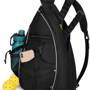 Goloni Pickleball Bag for Women Mens Pickle ball Backpack - Lightweight Sling Bag with Fence Hook, Large Capacity, Safe