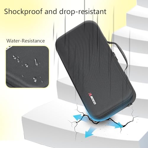 RLSOCO Hard Protective Case for Pickleball Paddles (Holds 2 Rackets and 4 Balls) Fits Selkirk Sport/JOOLA/Warping Point