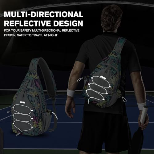 Pickleball Bag Crossbody Sling Bag Gifts for Men Women OEKO-TEX STANDARD 100 Pickleball Backpack