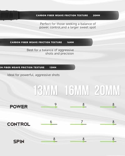 Warping Point Ascent Carbon Fiber Pickleball Paddles for Swing Speed and Maneuverability Players | Warping Point Ascent
