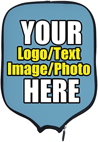 Custom Pickleballs Paddles Cover Protector, Fits Most Paddles Rackets, 8.5x11.5 inches Personalized Pickleballs Padd