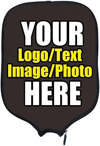 Custom Pickleballs Paddles Cover Protector, Fits Most Paddles Rackets, 8.5x11.5 inches Personalized Pickleballs Padd