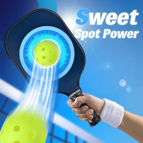 USAPA Approved Graphite Carbon Fiber Pickleball Paddles Set of 4 for Men Women, Polypropylene Honeycomb Core, Cushion |7