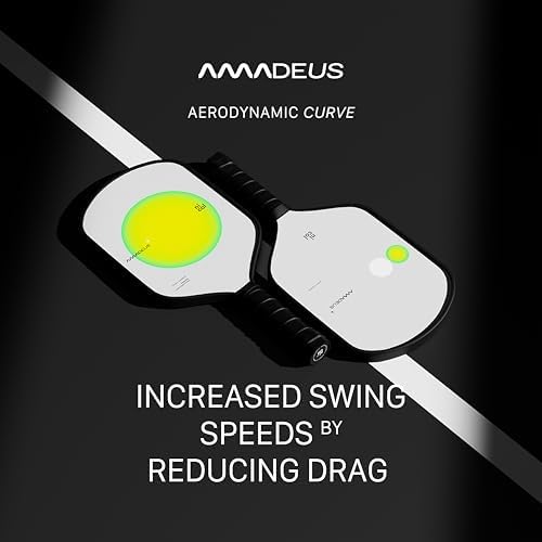 Nicol Amadeus 16MM Pickleball Paddle - Precision Carbon Fiber for More Spin & Control | Lightweight Racket | High-Perfor