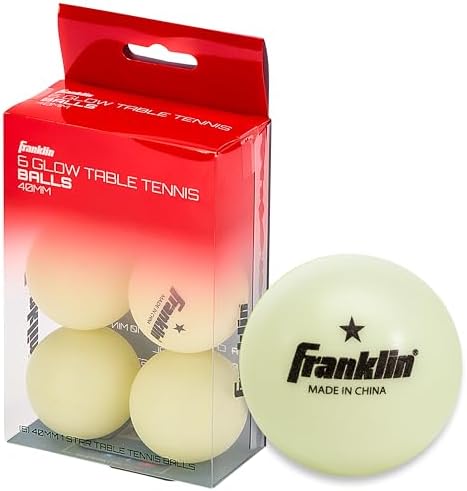 Franklin Sports Ping Pong Balls Official Size Weight White 40mm Table Tennis Durable High Performance 12 Count Pack of 1