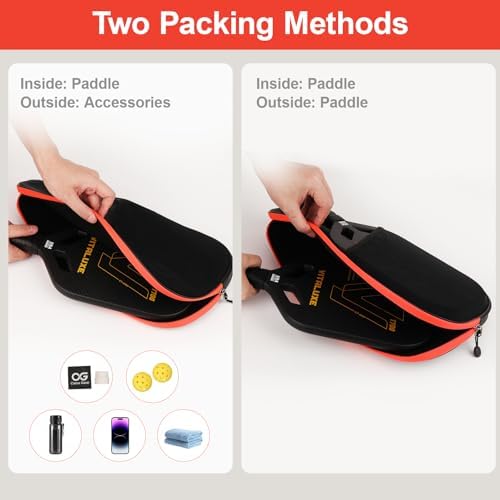 Pickleball Bag Universal Size Pickleball Paddle Cover Case for Men Women Accessory USAPA Standard Paddles Gift Compatibl