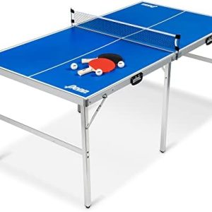 EastPoint Sports Penn Space Saver Table Tennis Table - Portable Indoor/Outdoor 6 Foot x 3 Foot with Net, Paddles and Bal