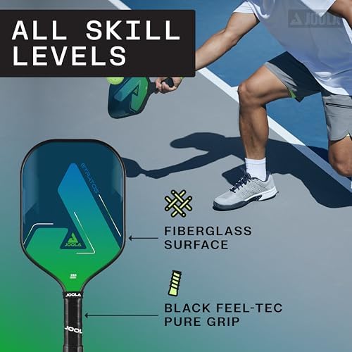 JOOLA Stratos Pickleball Paddle - Lightweight Fiberglass with Polypropylene Core - USAPA Approved