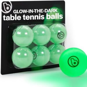 Brightz Glow in The Dark Ping Pong Balls - Official Size & Weight - Next Level Fun - Durable High Performance