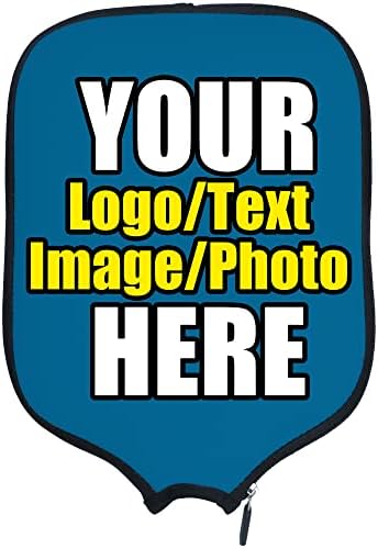 Custom Pickleballs Paddles Cover Protector, Fits Most Paddles Rackets, 8.5x11.5 inches Personalized Pickleballs Padd