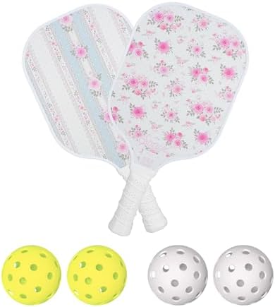 Sonix USAPA Approved Pickleball Paddles Set of 2 for Adults | Fiberglass Surface Pickleball Set with 2 Rackets, 4 Balls,