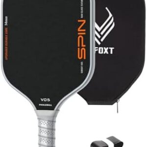 Lightweight Raw Carbon and Glass Fiber Pickleball Paddle for Men and Women, USAPA Approved Pickleball Racket with 14mm P