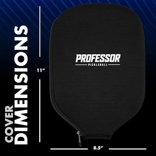 Professor Pickleball Paddle Neoprene Cover - Travel & Protection - Pickleball Players - Prevents Scratches & Dents
