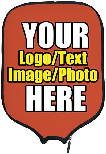 Custom Pickleballs Paddles Cover Protector, Fits Most Paddles Rackets, 8.5x11.5 inches Personalized Pickleballs Padd