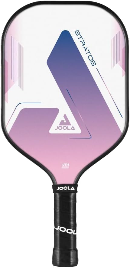 JOOLA Pink & Lavender Stratos Rackets 2-Pack Picks, USAPA Approved, Fiberglass & Honeycomb Core, Lightweight & Durable P