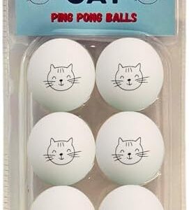 Pong Pong Balls for Cats 6 Pack Enrichment Toys Cat Lovers Gift Bouncy Ball Pits