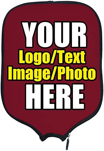 Custom Pickleballs Paddles Cover Protector, Fits Most Paddles Rackets, 8.5x11.5 inches Personalized Pickleballs Padd