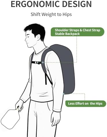 Pickleball Bag Sports Pickleball Backpack with Shoe Compartment Large Men Women Patent Pending