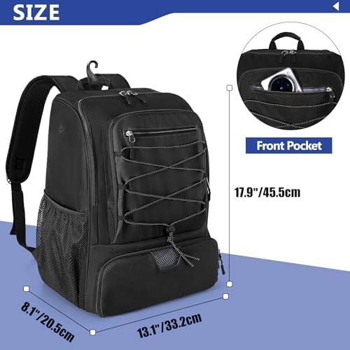 Pickleball Bag for 4 Paddles and Shoe Storage with Fence Hook for Pickleball Lovers | Pickleball Backpack with Shoe Com