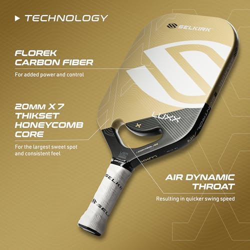 Selkirk Sport LUXX Control Pickleball Paddle | Carbon Fiber Paddles | Designed for Pickleball Enthusiasts | Enhanced Con
