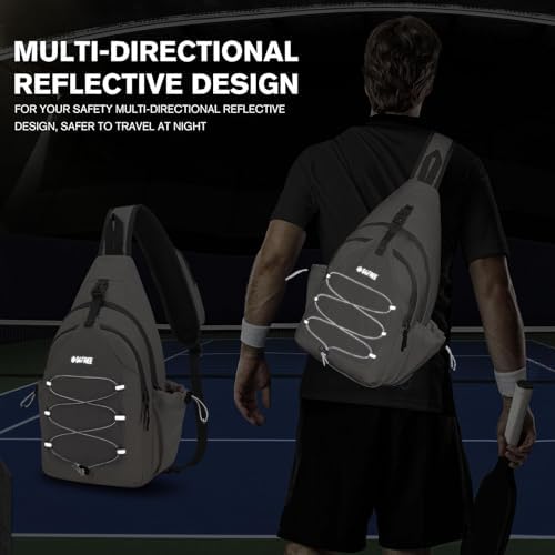 Pickleball Bag Crossbody Sling Bag Gifts for Men Women OEKO-TEX STANDARD 100 Pickleball Backpack