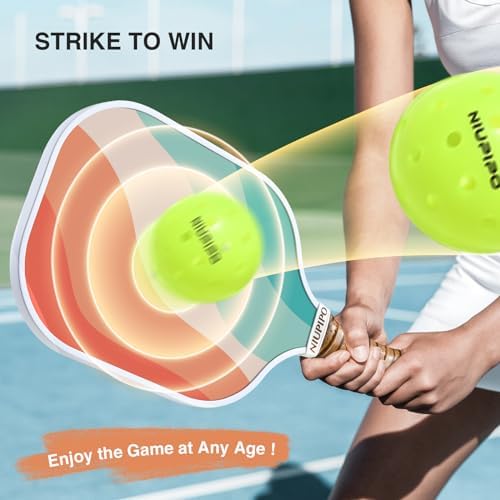 USAPA Approved Graphite Carbon Fiber Pickleball Paddles Set of 4 for Men Women, Polypropylene Honeycomb Core, Cushion |7