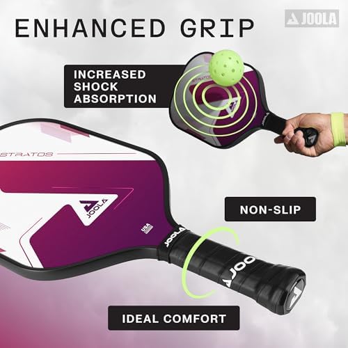 JOOLA Stratos Pickleball Paddle - Lightweight Fiberglass with Polypropylene Core - USAPA Approved