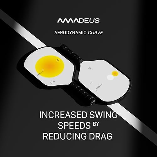 Nicol Amadeus 16MM Pickleball Paddle - Precision Carbon Fiber for More Spin & Control | Lightweight Racket | High-Perfor
