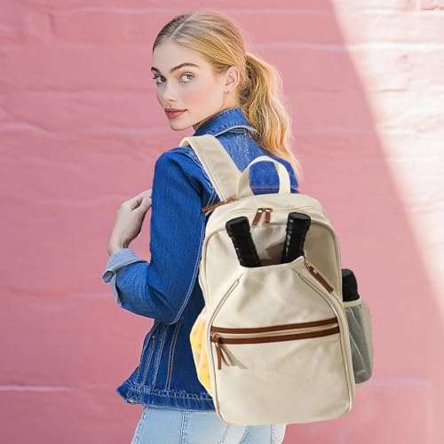 DYSHAYEN Pickleball Backpack for Women, Pickle Ball Paddle Bag Fits 2 Paddles, Perfect Hydration Backpack for Women Pick