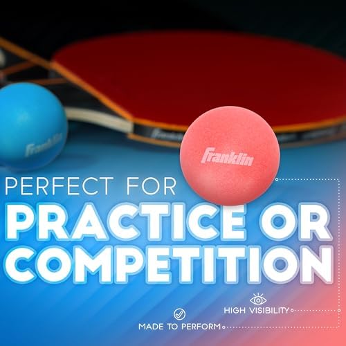 Franklin Sports Ping Pong Balls Official Size Weight White 40mm Table Tennis Durable High Performance 12 Count Pack of 1