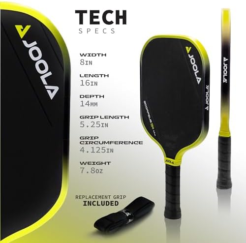 JOOLA 3S Pickleball Paddles – Raw Carbon Fiber Surface – UPA-A Certified – Ben Johns Perseus, Hyperion, Scorpeus & Magnu