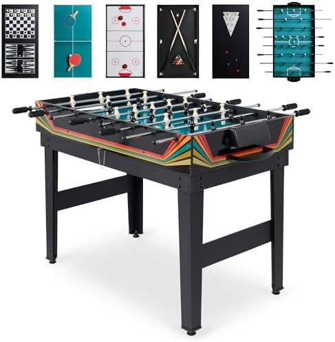 Best Choice Products 10-in-1 Combo Game Table Set for Home & Game RoomFriends & Family2x4ftHockey, Foosball, Pool, Shuff
