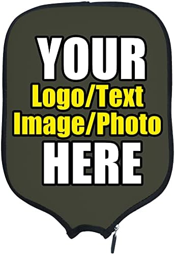 Custom Pickleballs Paddles Cover Protector, Fits Most Paddles Rackets, 8.5x11.5 inches Personalized Pickleballs Padd