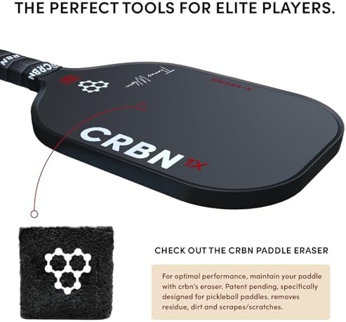 CRBN Pickleball X Series Power Paddle - Carbon Fiber Pickaxe for Enhanced Performance