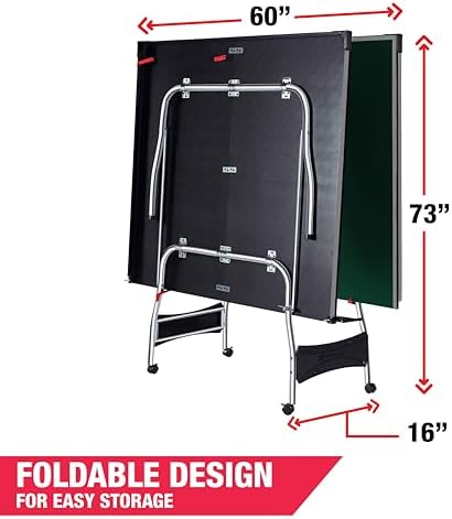 MD Sports Foldable Table Tennis Table for Family Game Rooms with Nets Included | MD Sports Multiple Styles Table Tennis