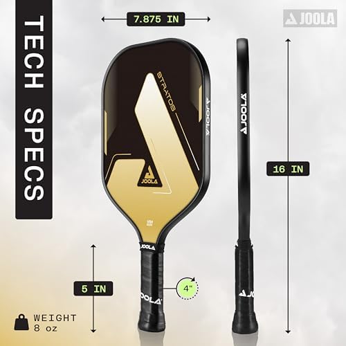 JOOLA Stratos Pickleball Paddle - Lightweight Fiberglass with Polypropylene Core - USAPA Approved