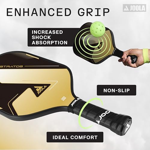 JOOLA Stratos Pickleball Paddle - Lightweight Fiberglass with Polypropylene Core - USAPA Approved