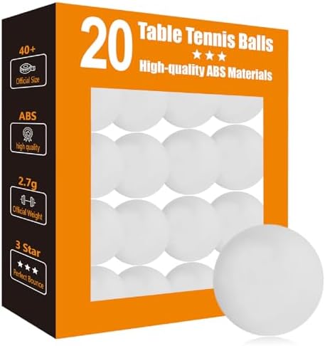 3 Star High Performance ABS Table Tennis Balls - Training, Game