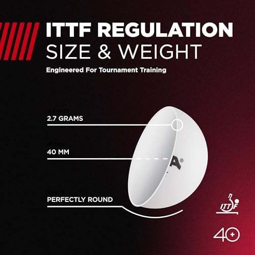 Stiga 3-Star Table Tennis Balls + Rubber Coated + High Durability + Amateur Players + Practice Sessions + 48 Pack + Best