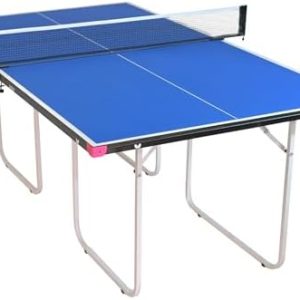 Butterfly Junior Stationary Ping Pong Table - 3/4 Size Table Tennis Table - Regulation Height for Game Room - Sturdy Fra