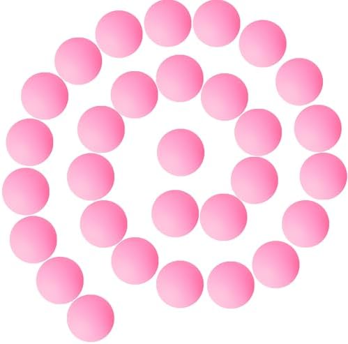 30 Pack 40mm Plastic Ping Pong Balls for Carnival Games Party Outdoor Decoration Handmade DIY Pet
