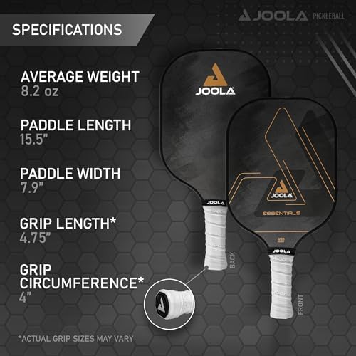 JOOLA Pickleball Paddle - USAP Approved, Reinforced Fiberglass Surface & Honeycomb Polypropylene Core, Durable & Beginne