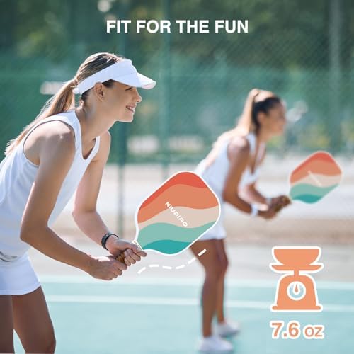 USAPA Approved Graphite Carbon Fiber Pickleball Paddles Set of 4 for Men Women, Polypropylene Honeycomb Core, Cushion |7