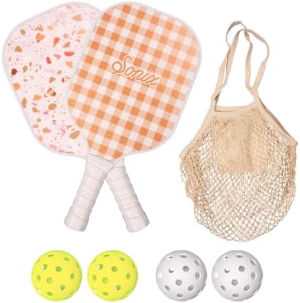 Sonix USAPA Approved Pickleball Paddles Set of 2 for Adults | Fiberglass Surface Pickleball Set with 2 Rackets, 4 Balls,