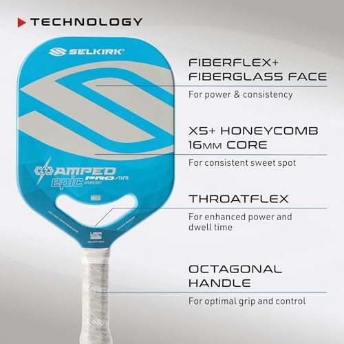 Selkirk Sport Amped Pickleball Paddles | Assembled in The USA | Unrivaled Precision & Control Selkirk Sport Amped Pro