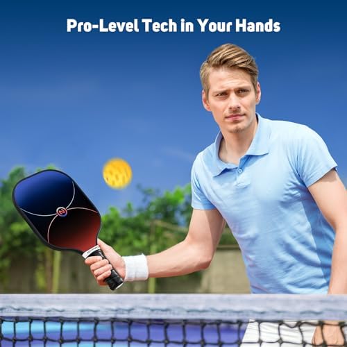 USAPA Approved Graphite Carbon Fiber Pickleball Paddles Set of 4 for Men Women, Polypropylene Honeycomb Core, Cushion |7